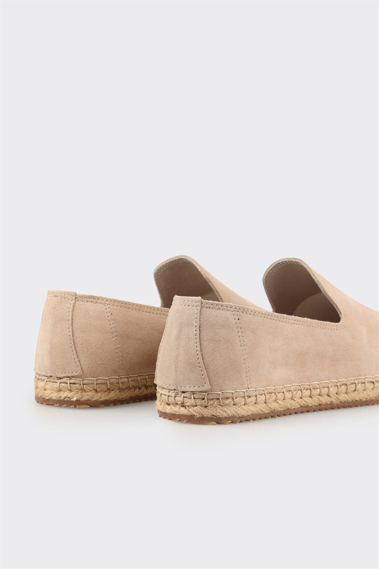 Beige Leather Men's Casual Shoe