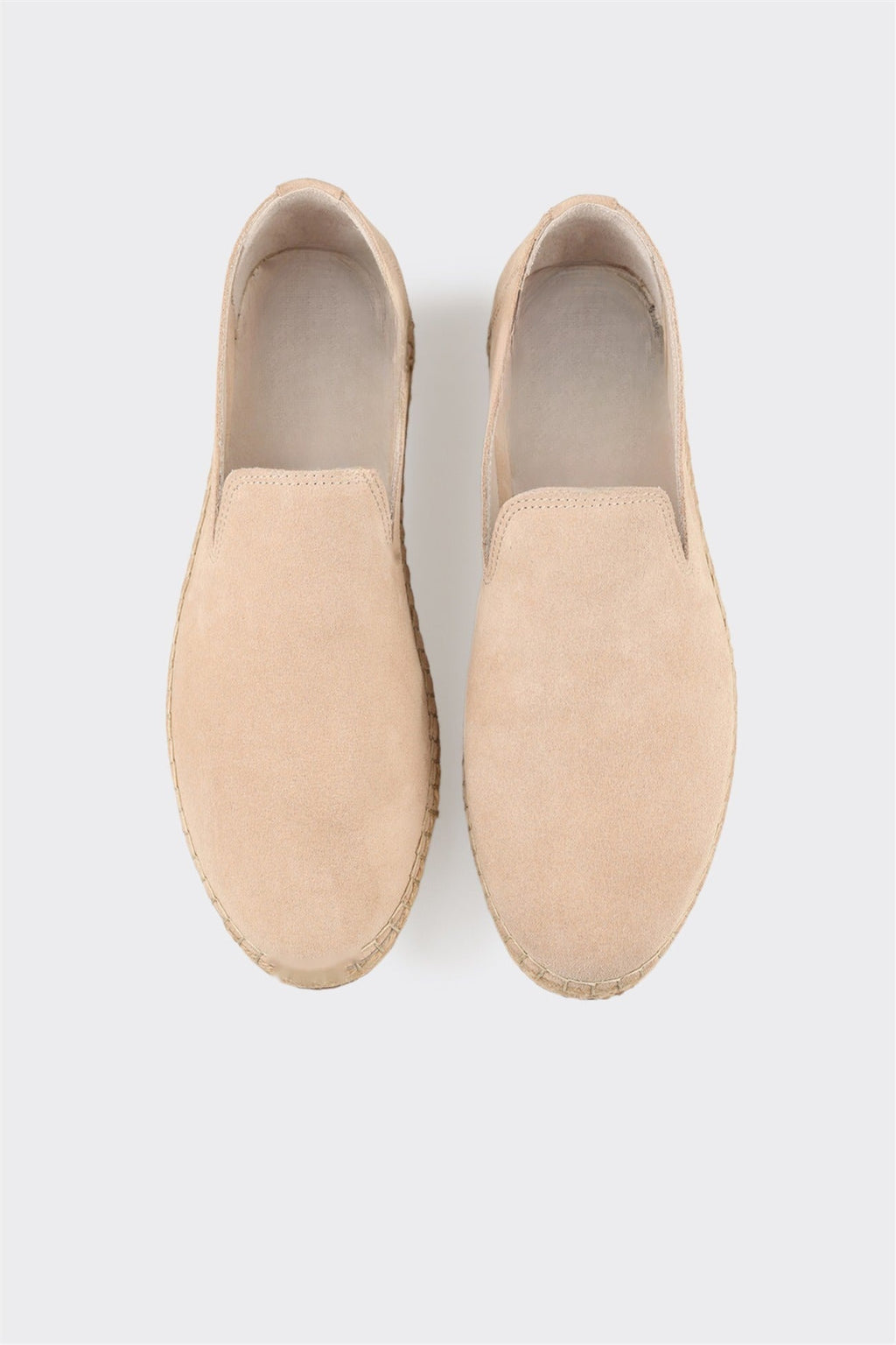 Beige Leather Men's Casual Shoe