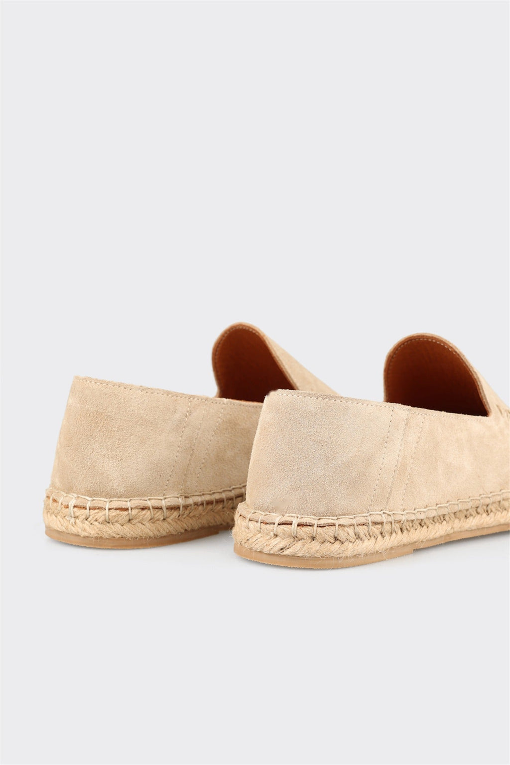 Beige Leather Men's Casual Shoe