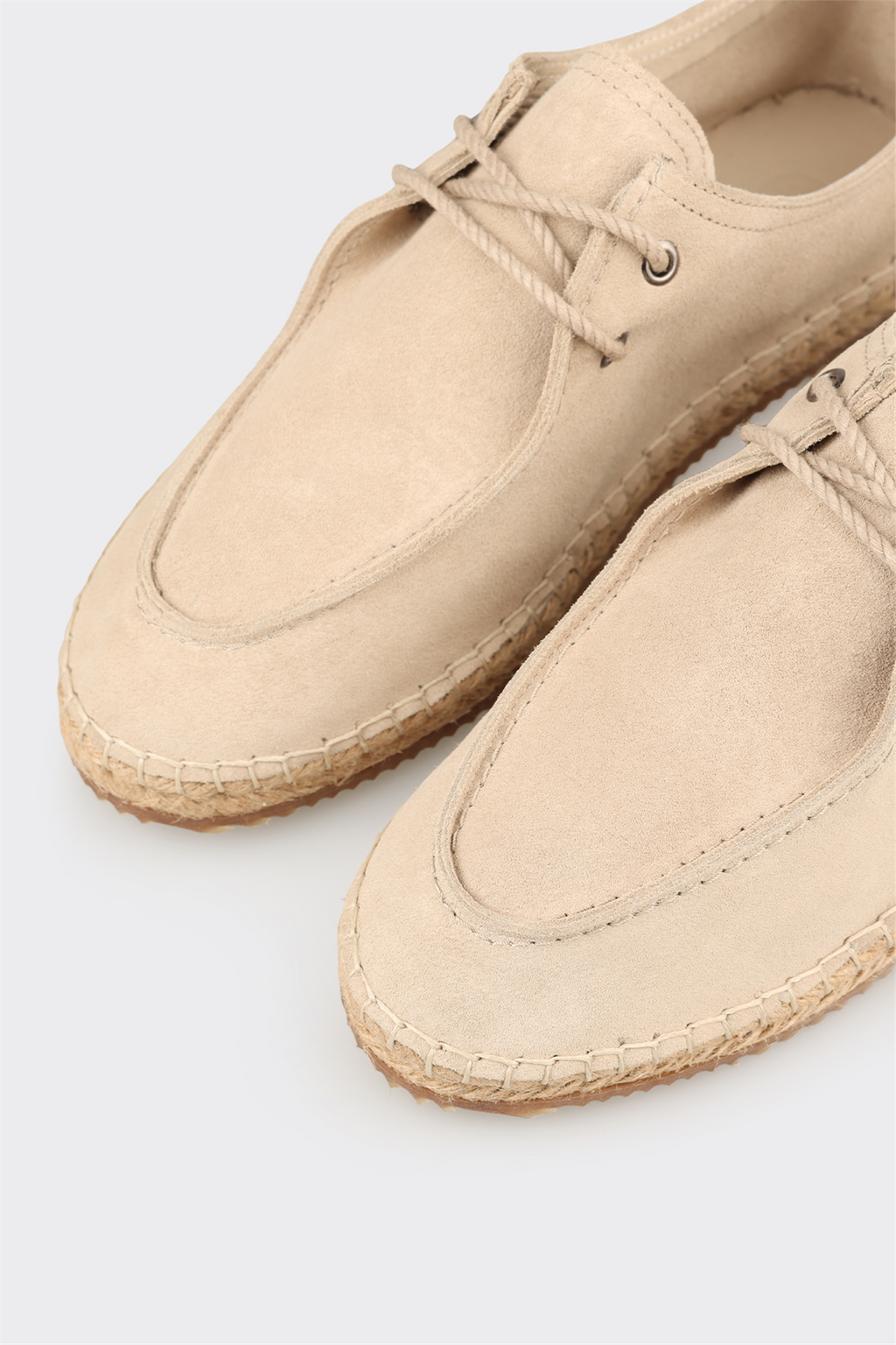 Beige Leather Men's Casual Shoe