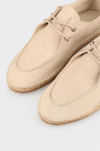 Beige Leather Men's Casual Shoe