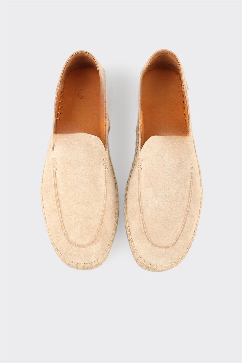 Beige Leather Men's Casual Shoe