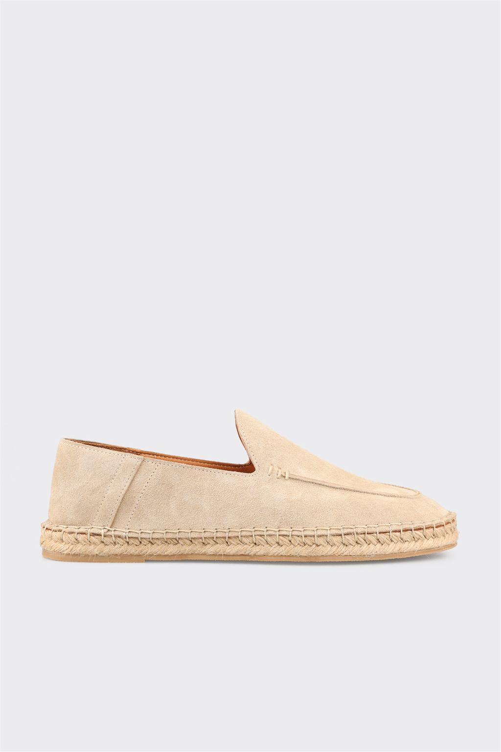 Beige Leather Men's Casual Shoe