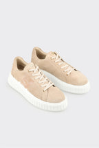 Beige Leather Men's Sneaker