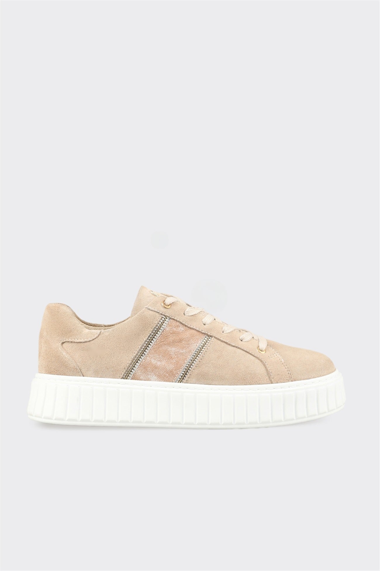 Beige Leather Men's Sneaker