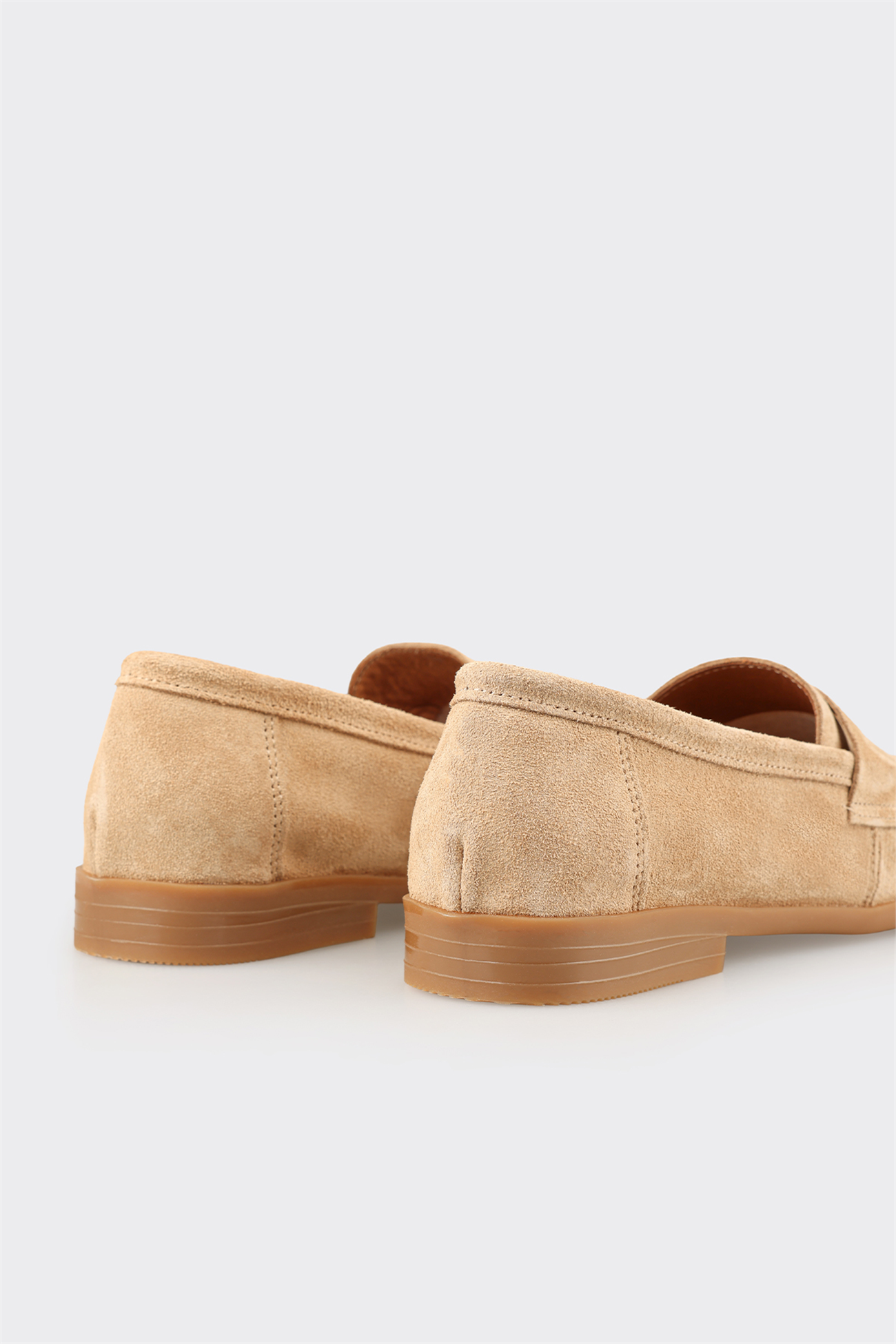 Beige Leather Women's Casual Shoe