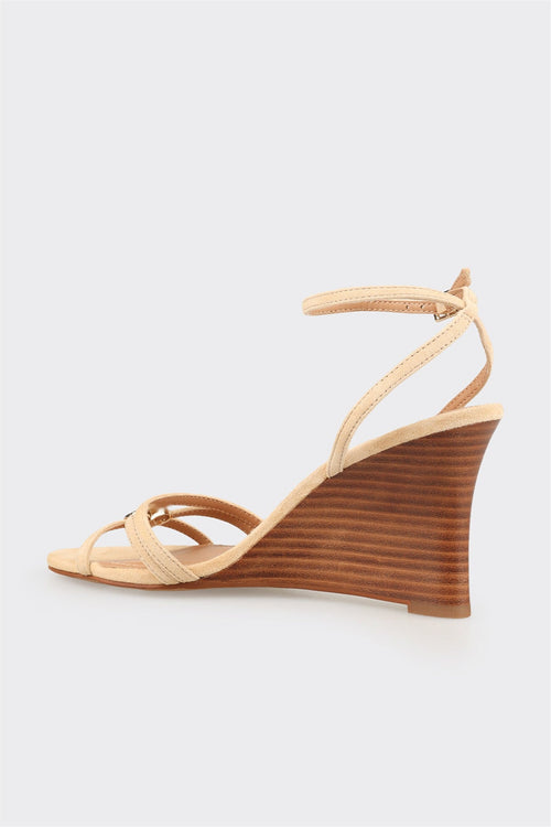 Beige Leather Women's Sandal