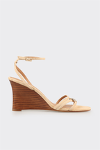 Beige Leather Women's Sandal