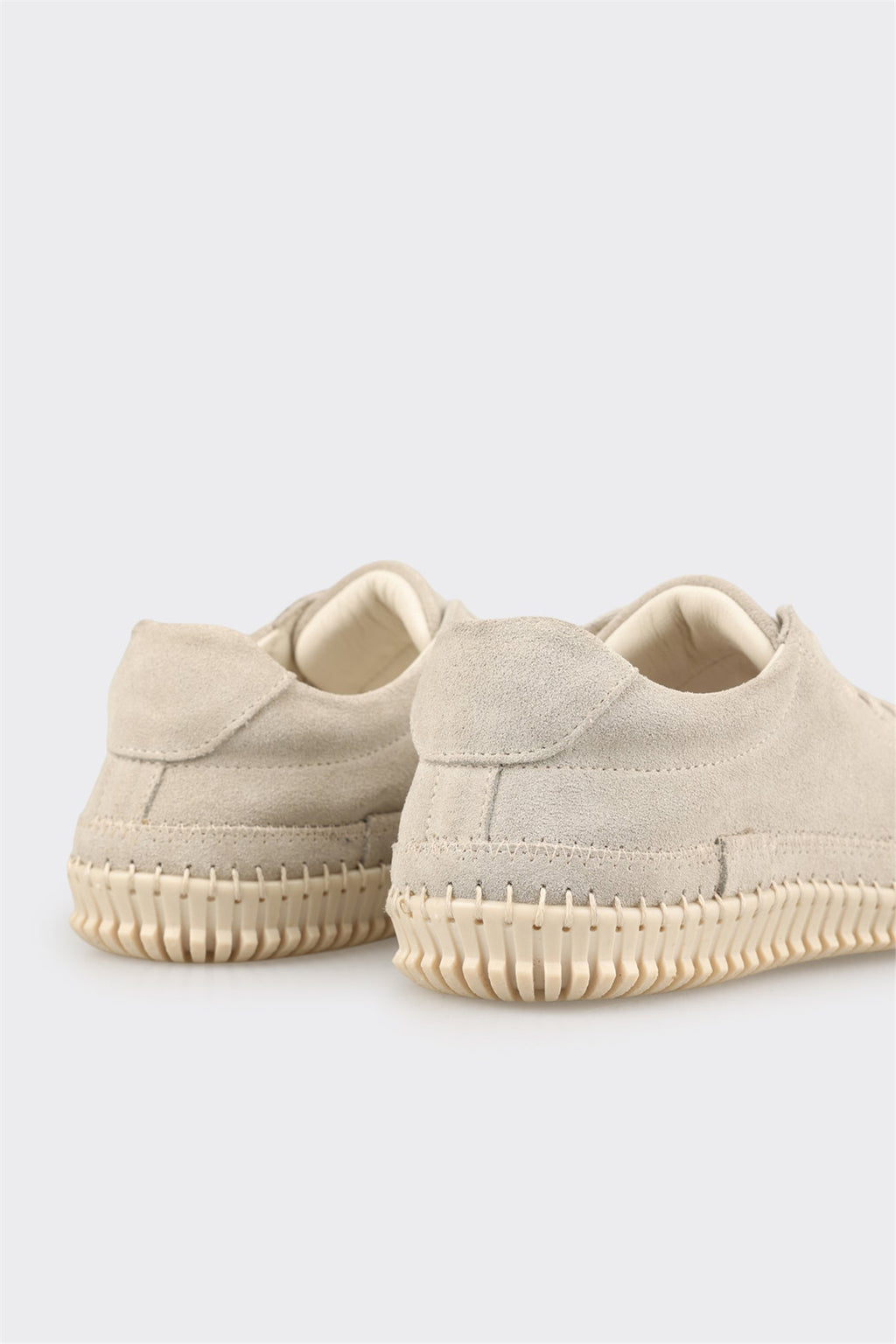 Beige Leather Women's Sneaker