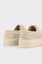 Beige Leather Women's Sneaker