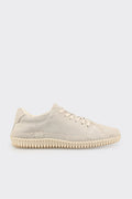 Beige Leather Women's Sneaker