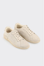Beige Leather Women's Sneaker