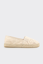 Beige Women's Wedge Shoe