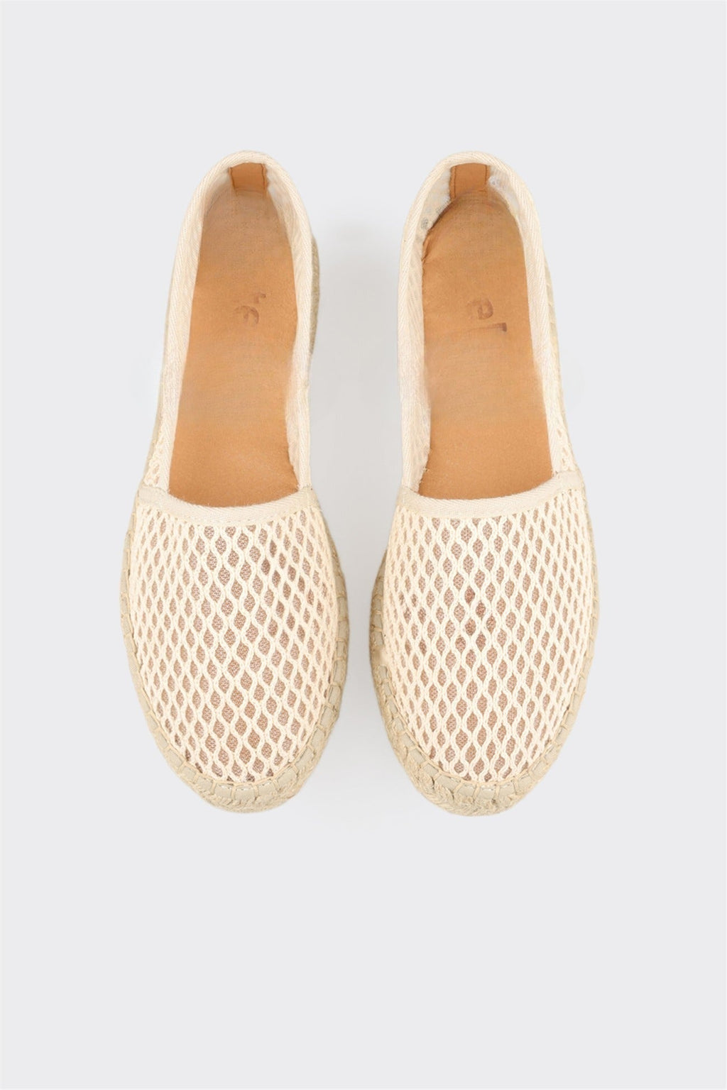 Beige Women's Wedge Shoe