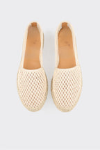 Beige Women's Wedge Shoe
