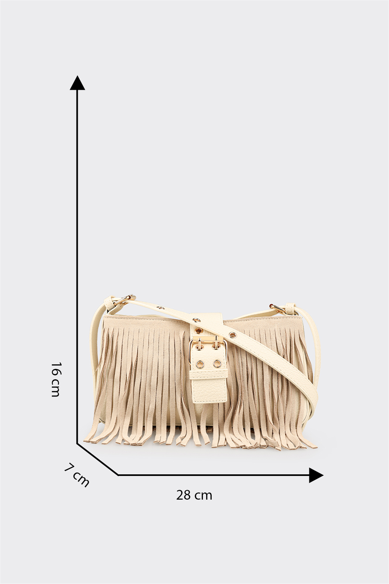 Beige Women's Mini Crossbody Bag