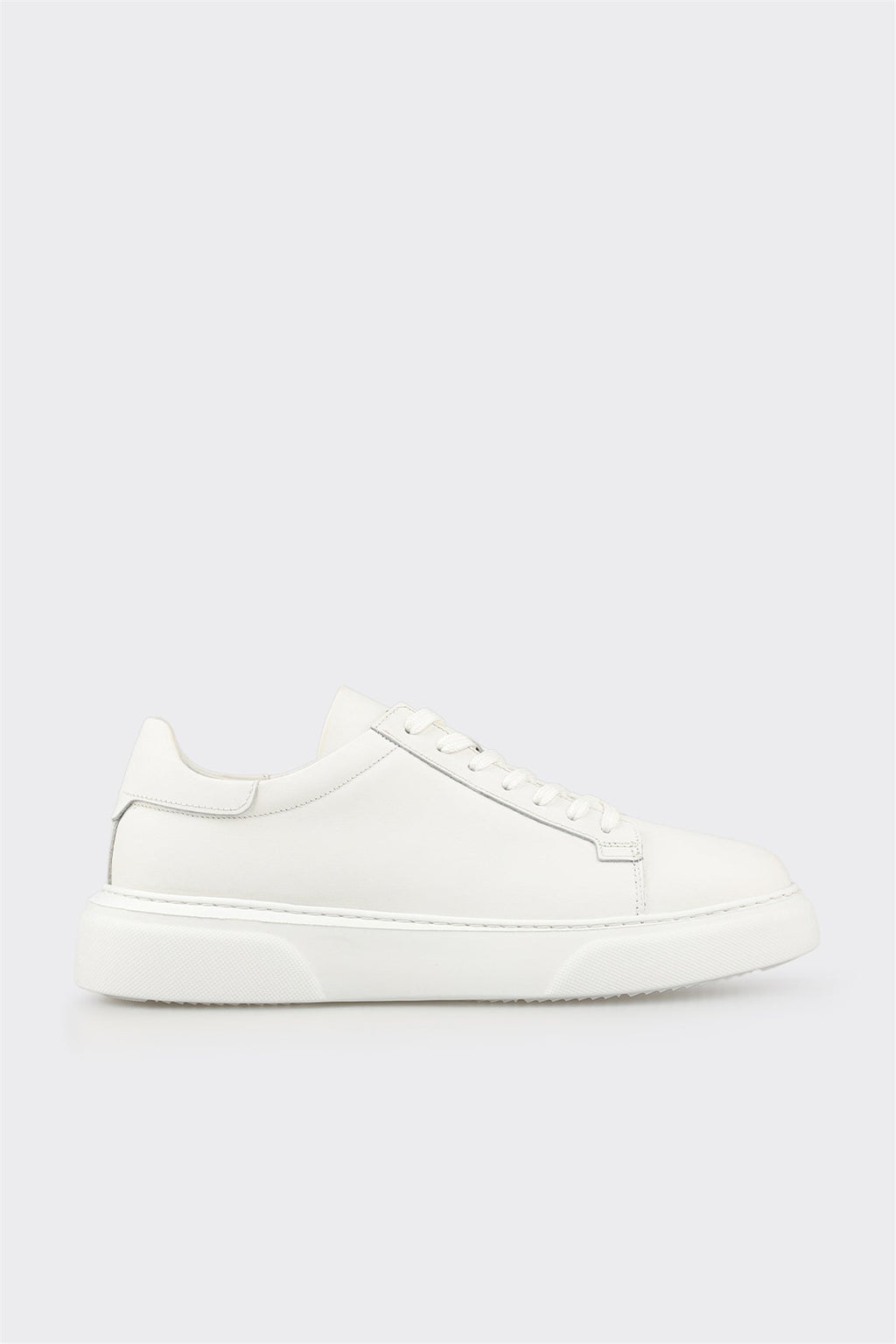 White Leather Men's Casual Shoe