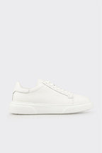 White Leather Men's Casual Shoe