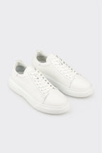 White Leather Men's Casual Shoe
