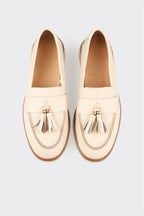 Ecru Leather Women's Casual Shoe