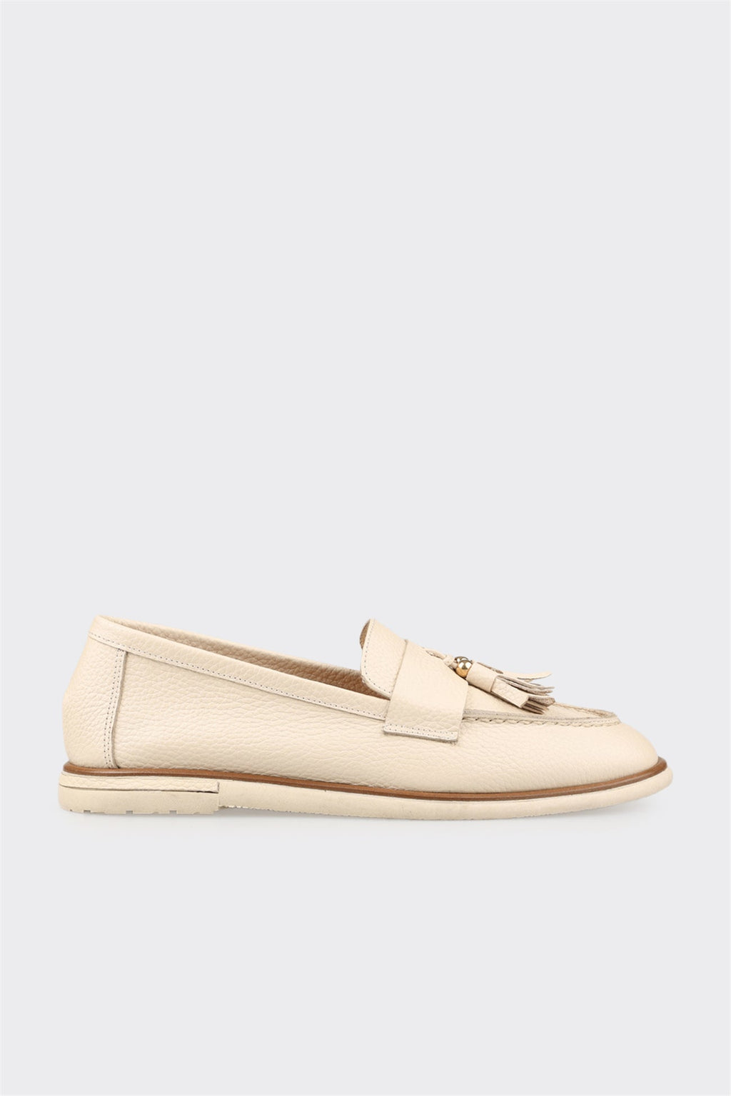 Ecru Leather Women's Casual Shoe