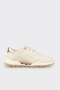 Ekru Leather Women's Sneaker