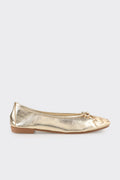 Gold Leather Women's Casual Shoe