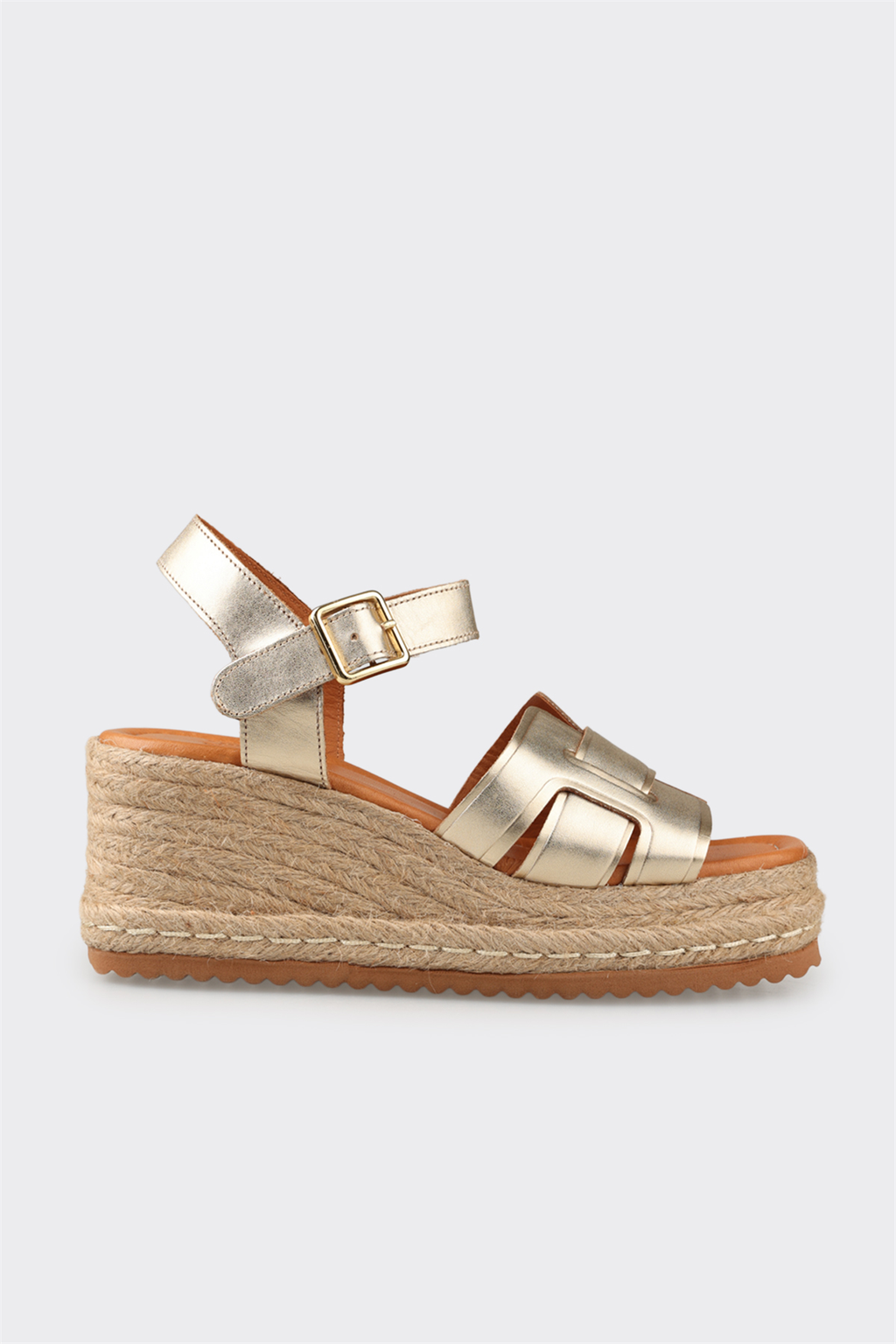 Gold Leather Women's Sandal