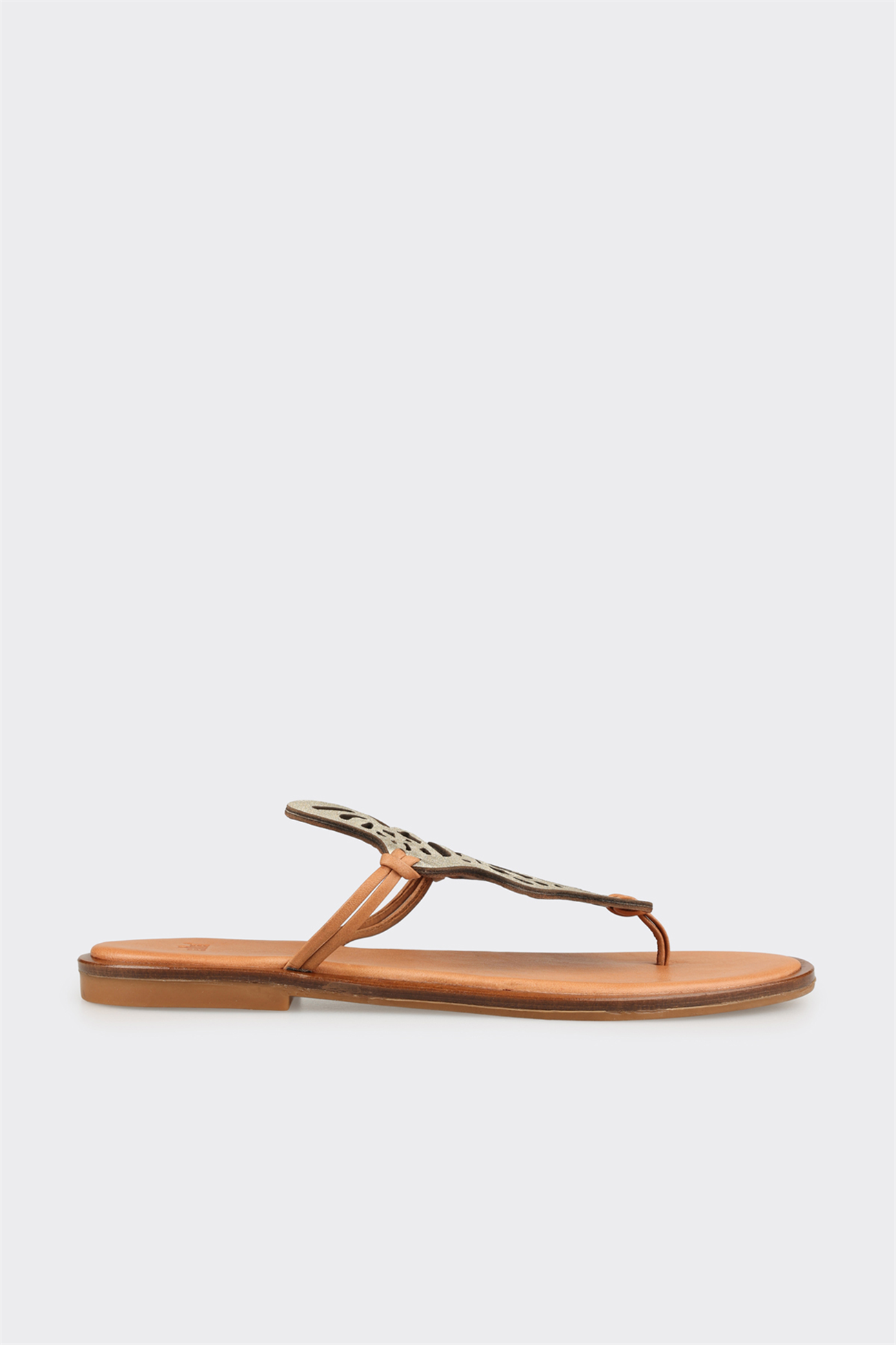 Gold Leather Women's Mule