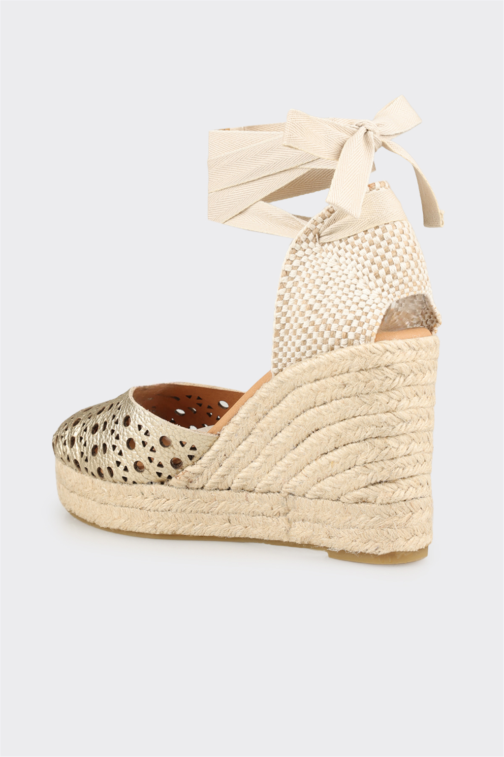 Gold Women's Wedge Shoe