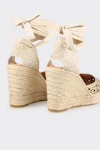 Gold Women's Wedge Shoe