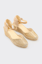 Gold Women's Espadrille