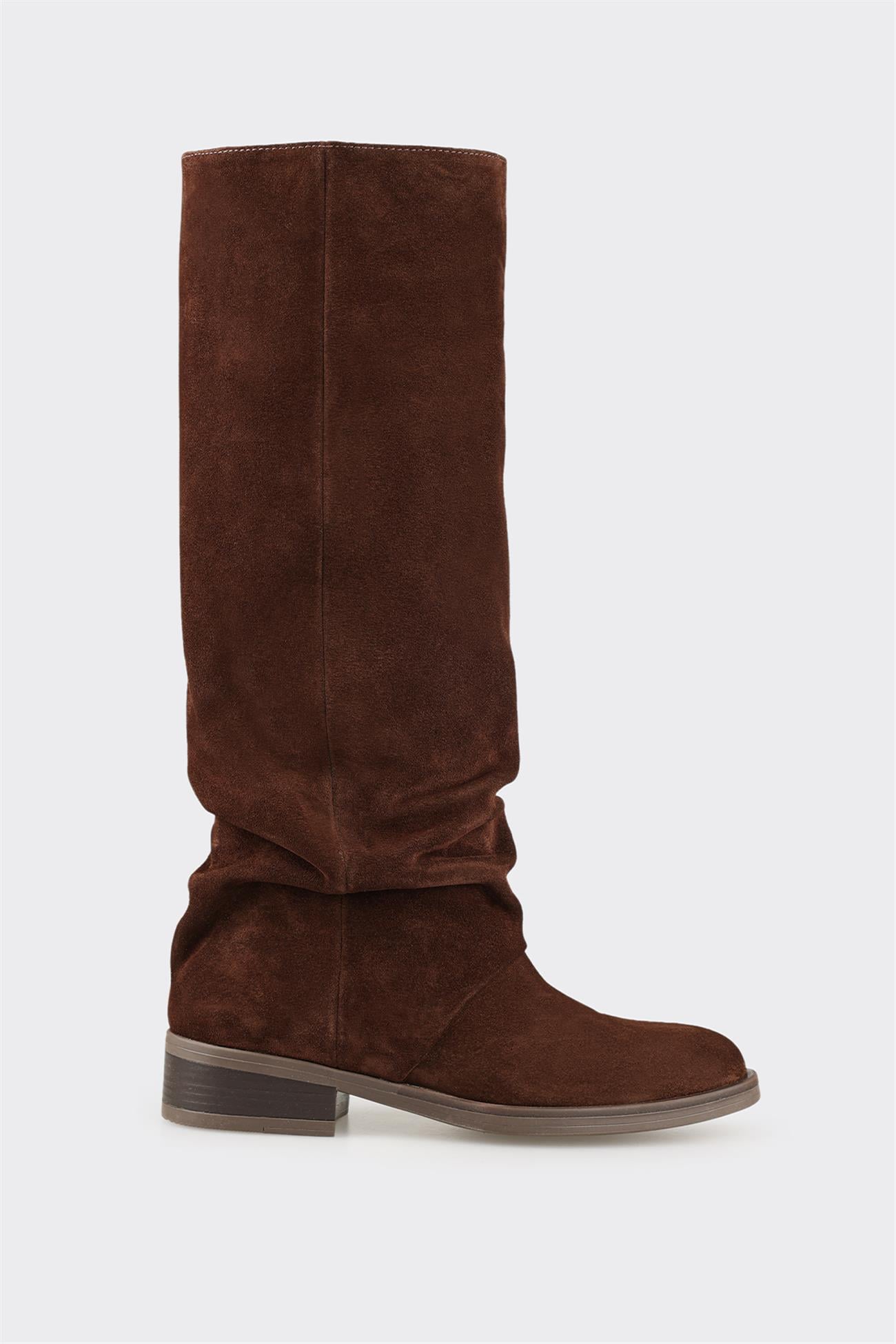 Brown Leather Women's Tall Boot