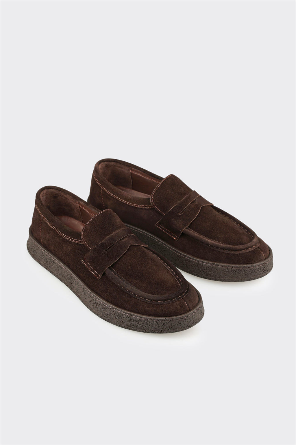 Brown Leather Men's Casual Shoe