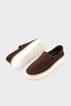Brown Leather Men's Casual Shoe