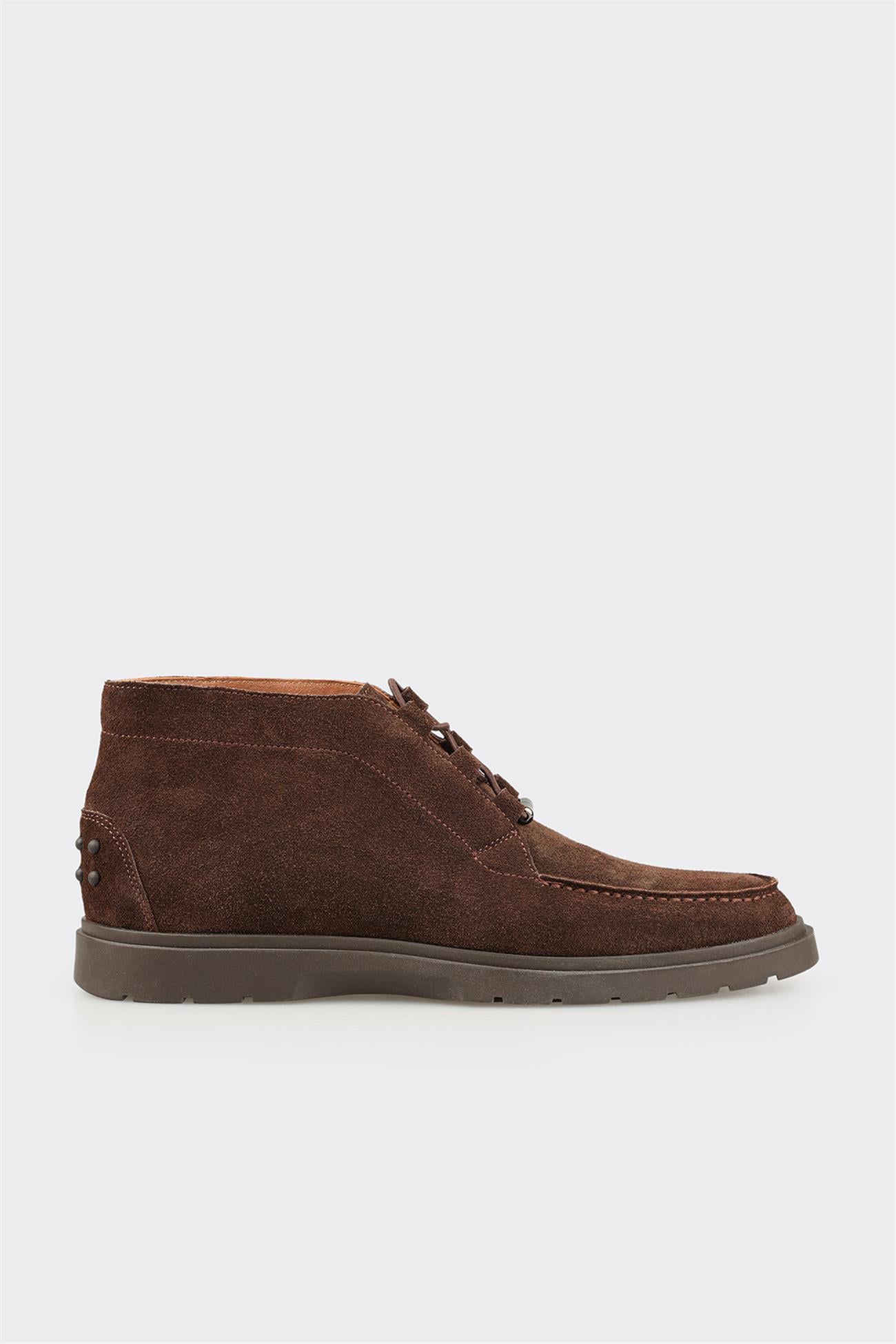 Brown Leather Men's Casual Boot