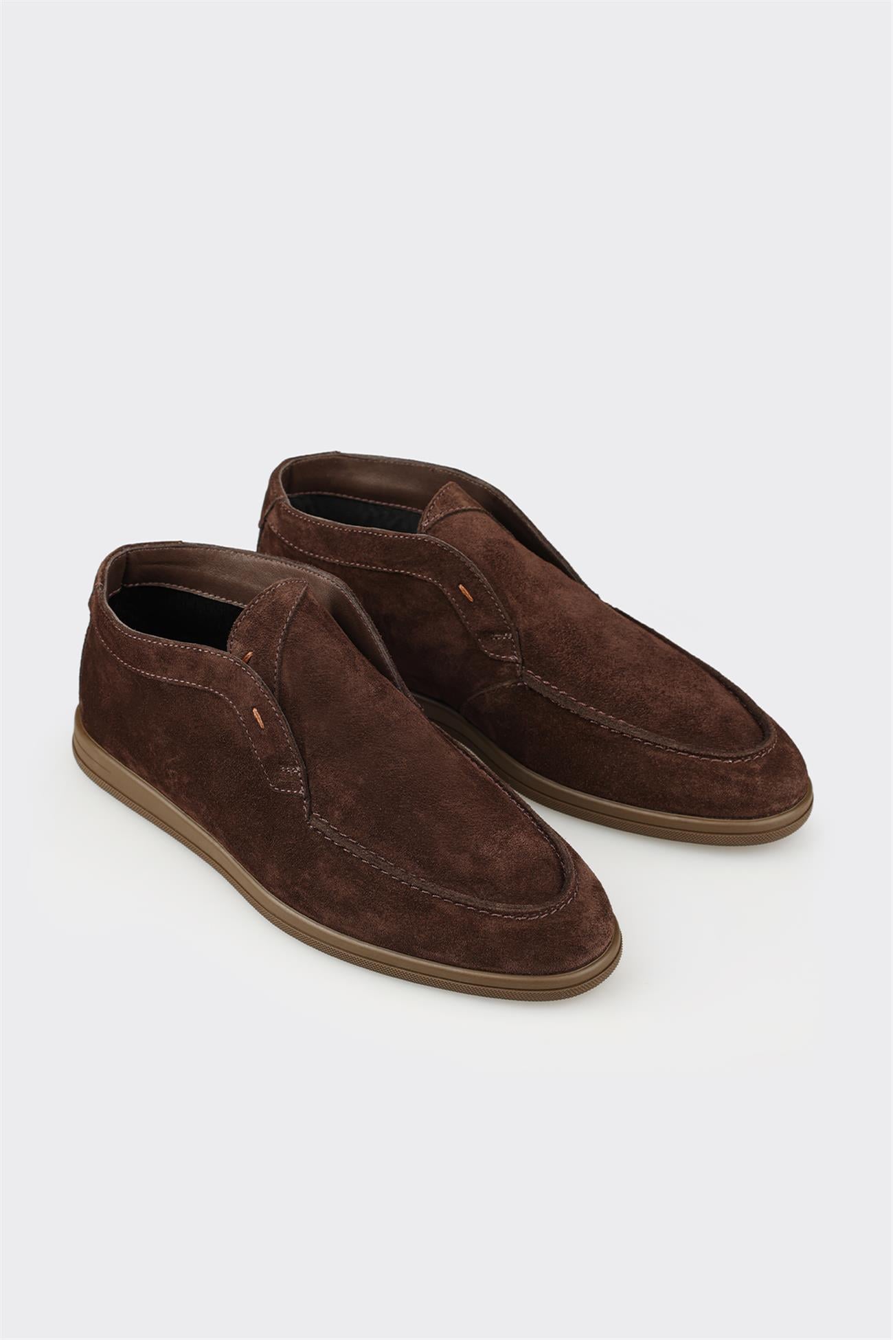 Brown Leather Men's Casual Boot