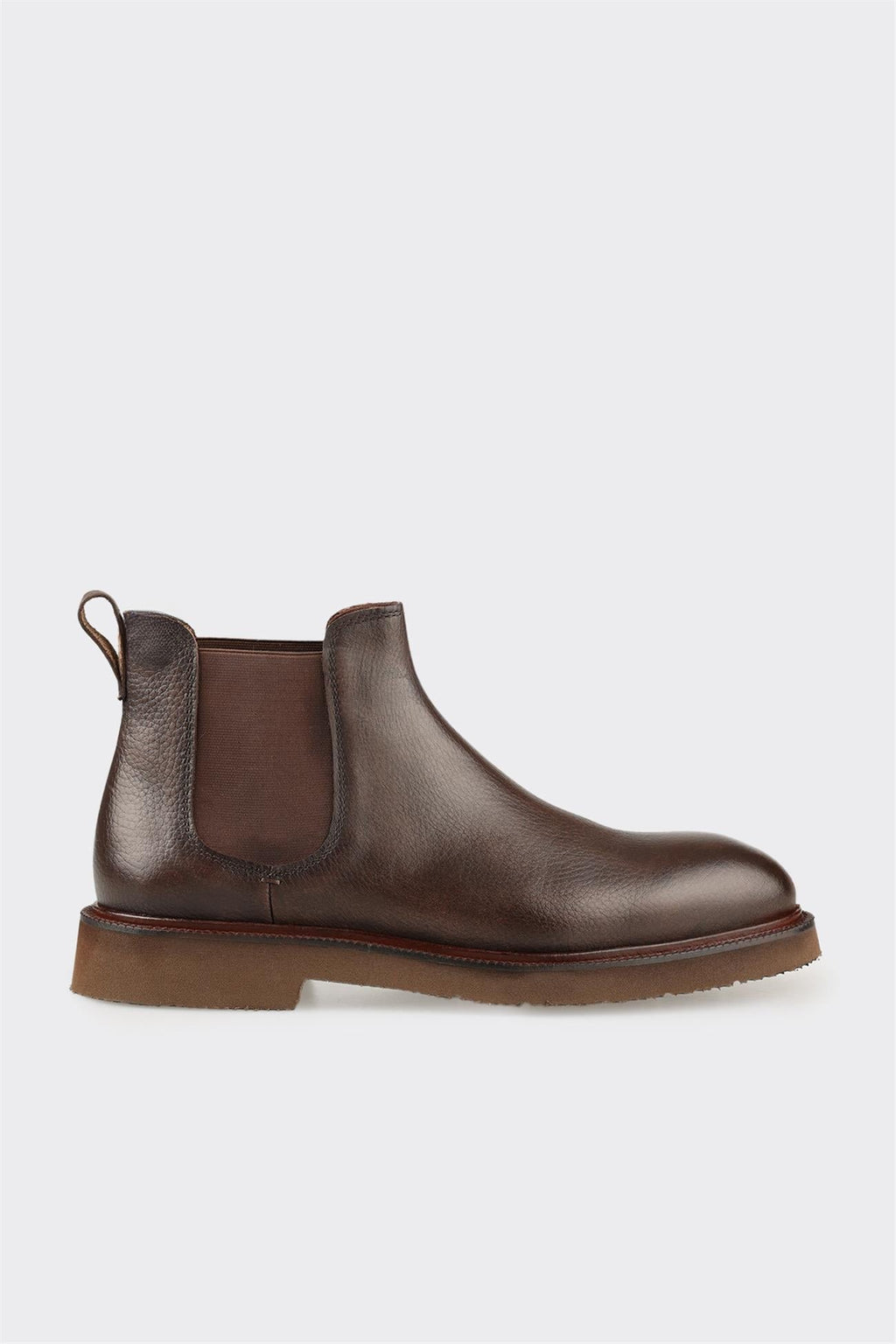 Brown Leather Men's Casual Boot