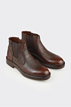Brown Leather Men's Casual Boot