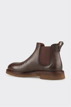 Brown Leather Men's Casual Boot