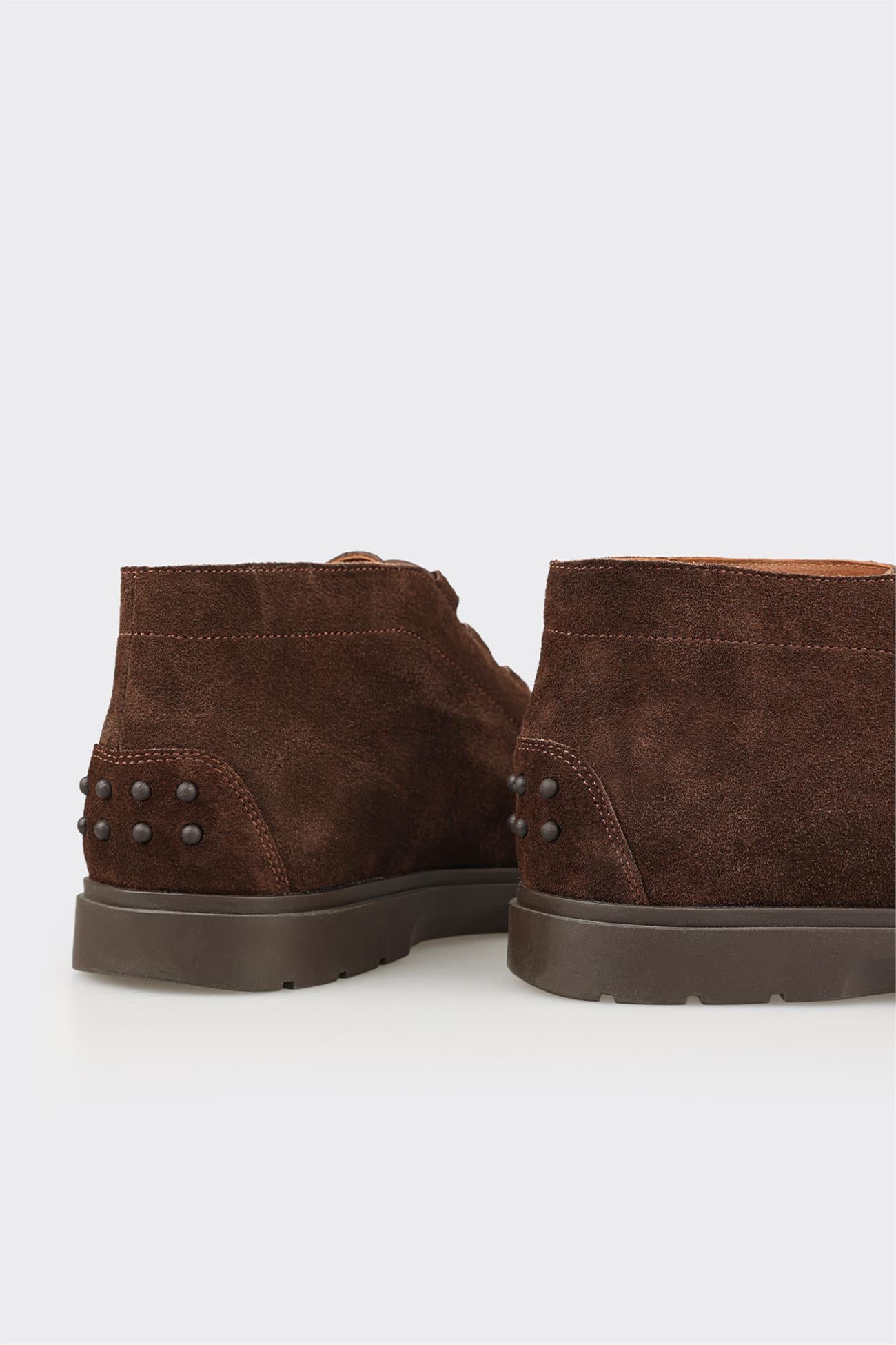 Brown Leather Men's Casual Boot