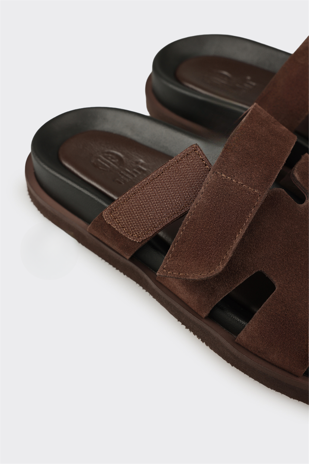 Brown Leather Men's Casual Mule