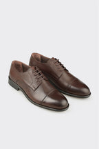 Brown Leather Men's Classic Shoe