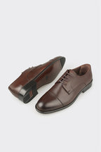 Brown Leather Men's Classic Shoe