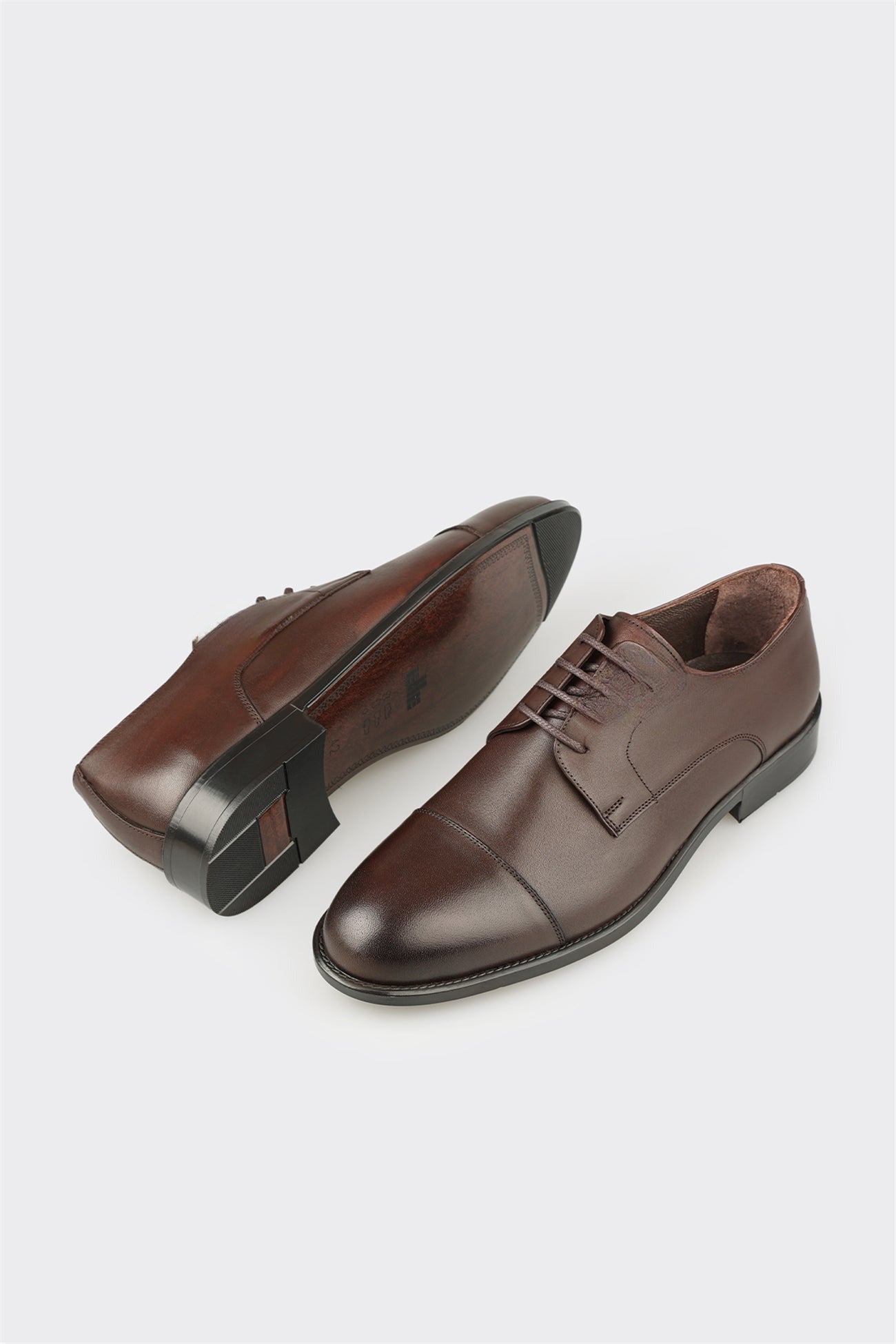 Brown Leather Men's Classic Shoe