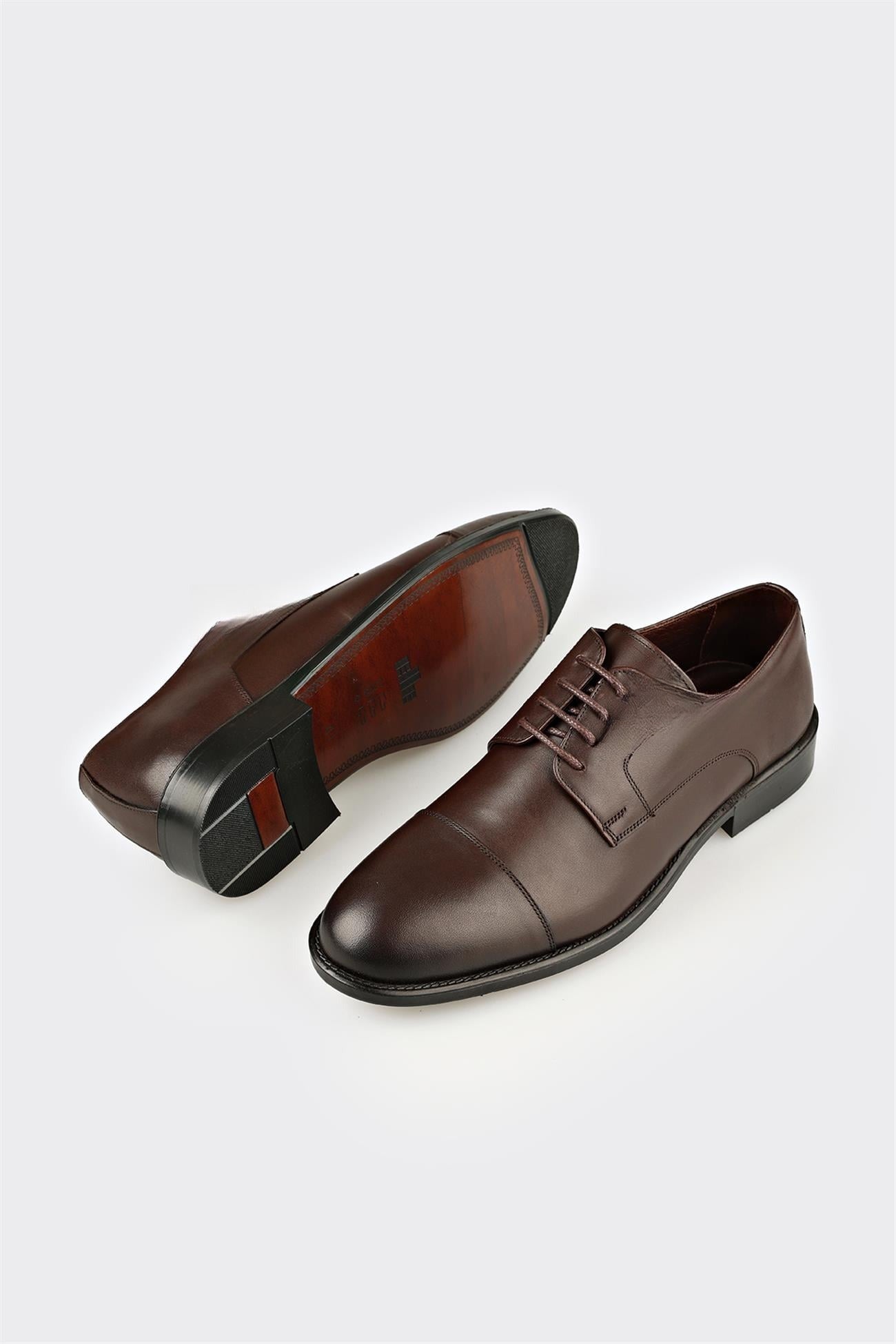 Brown Leather Men's Classic Shoe