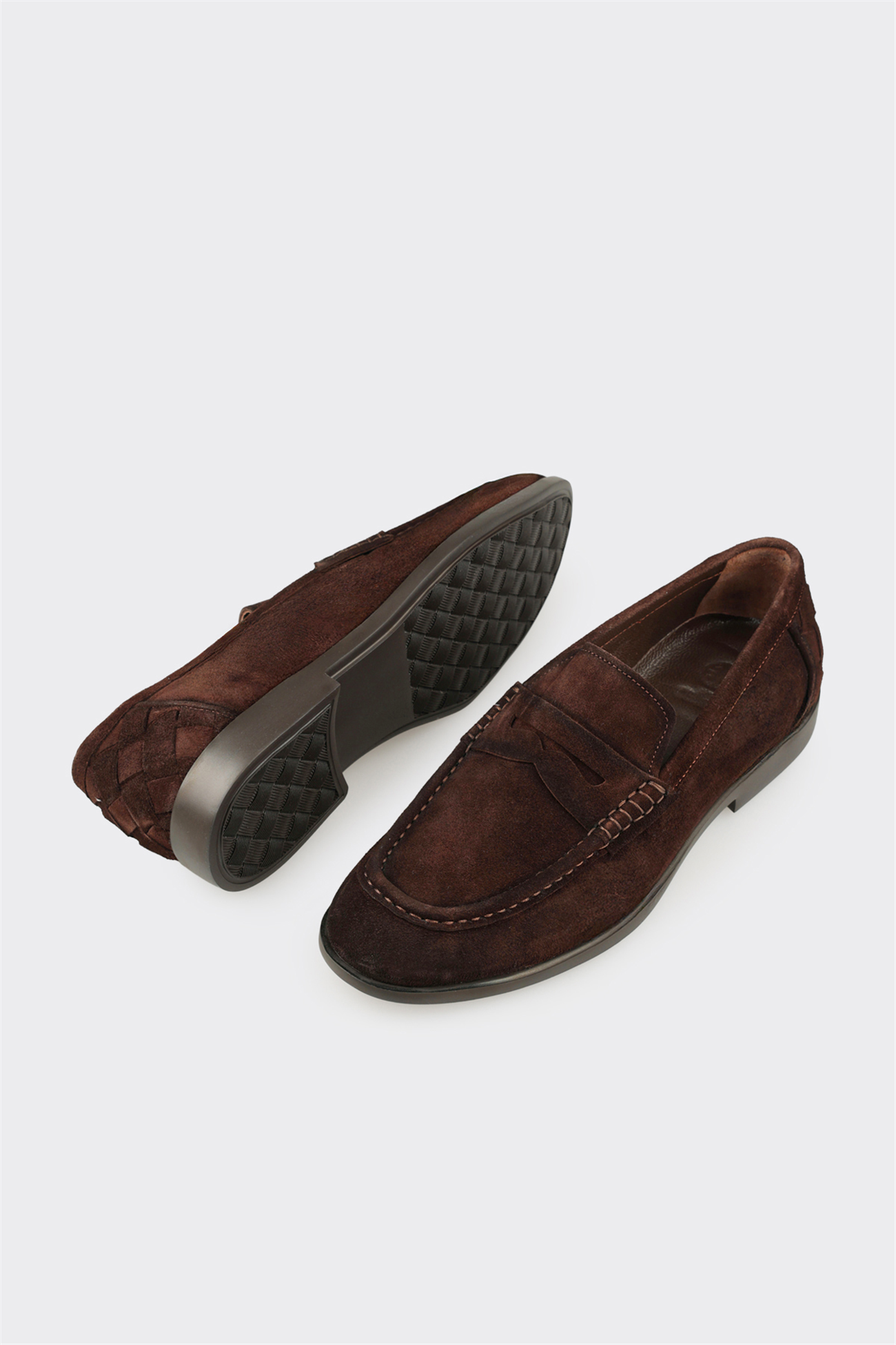 Brown Leather Men's Classic Shoe