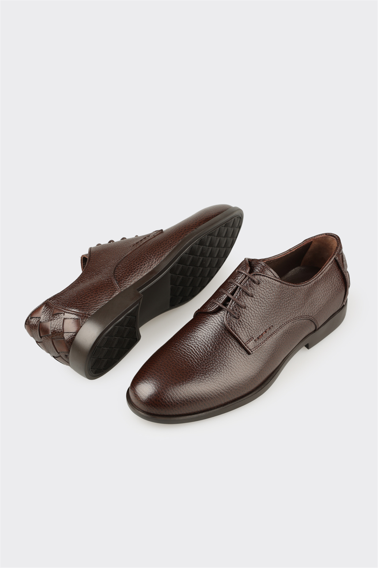 Brown Leather Men's Classic Shoe