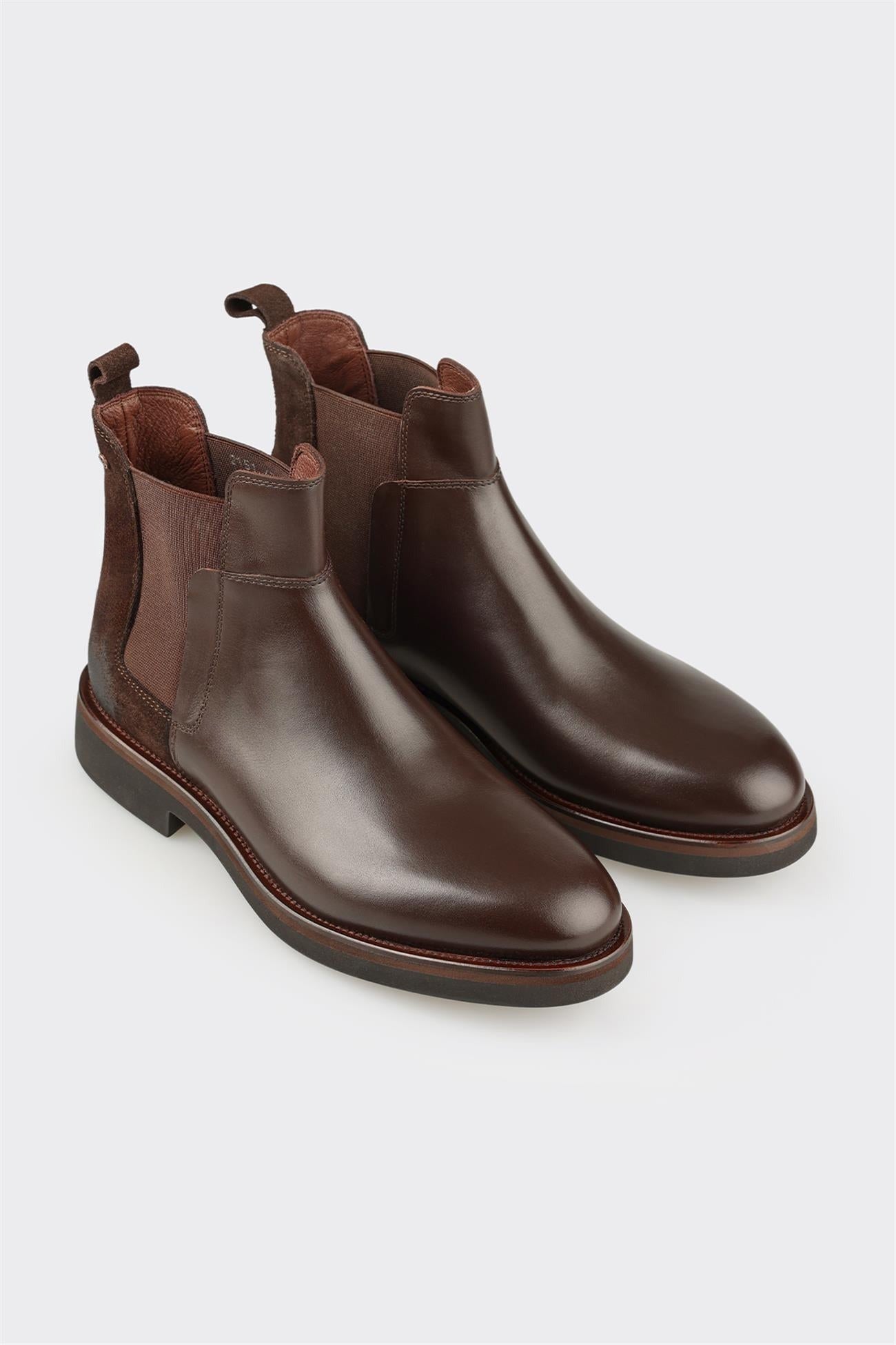 Brown Leather Men's Classic Boot