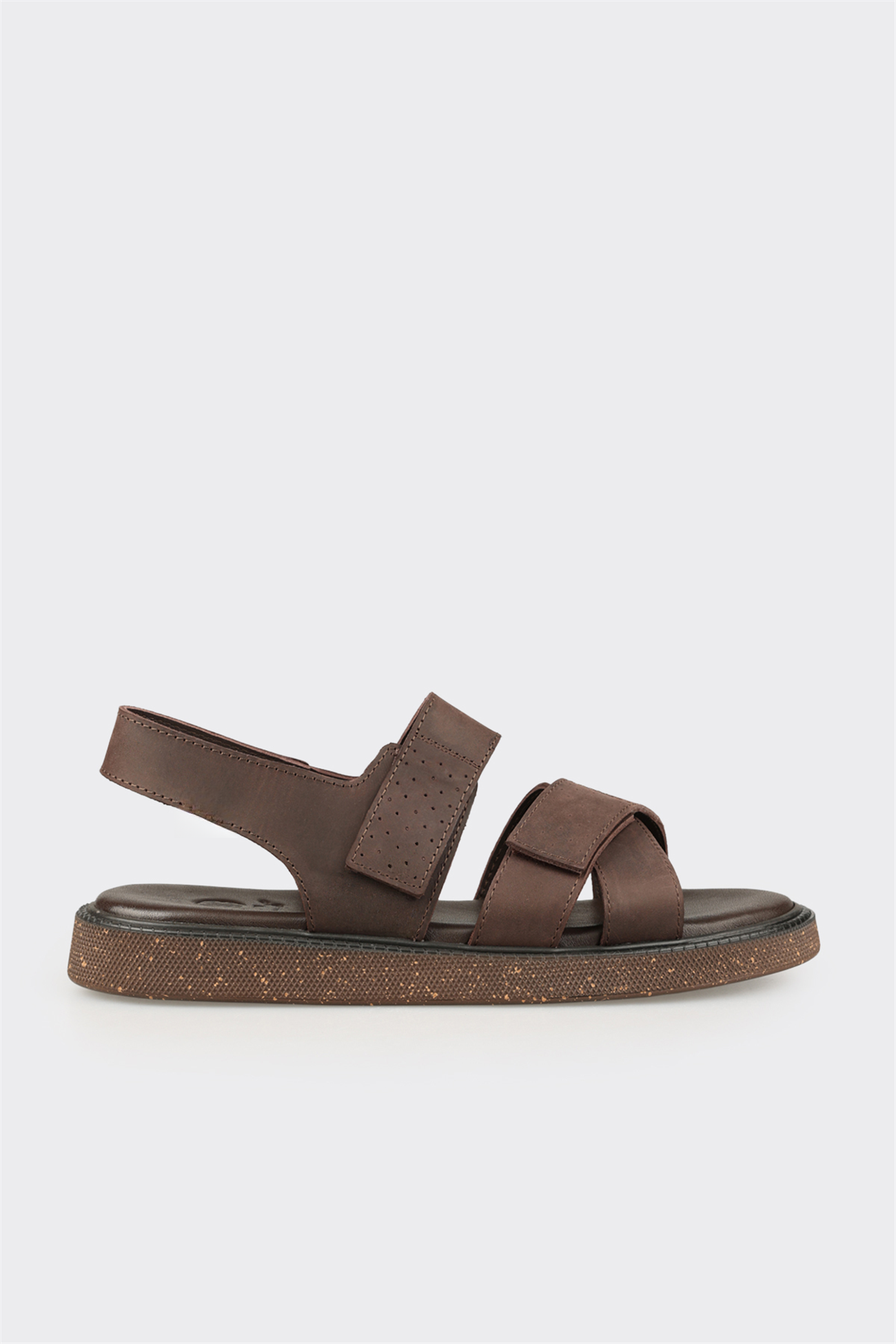Brown Leather Men's Sandal
